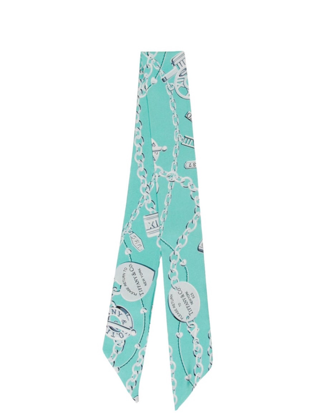 Nwot Vintage Tiffany & Co. Return To Tiffany Silk Twilly Scarf